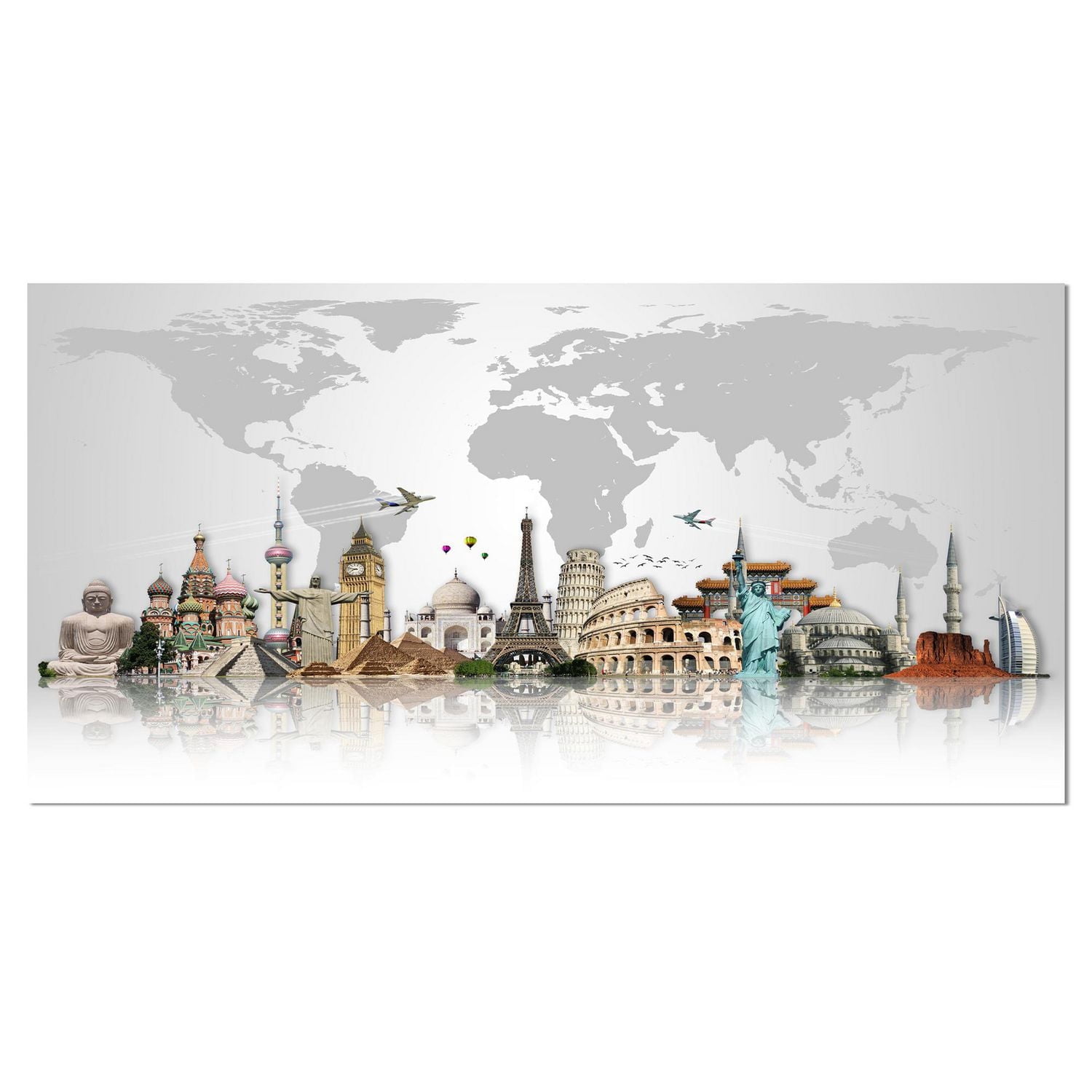 Designart Monuments célèbres à travers le monde Art mural sur toile