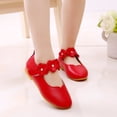 thumbnail image 4 of Children Kid Baby Girls Solid Flower Student Single Soft Dance Princess Shoes, 4 of 9