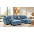 thumbnail image 1 of K Living Anchor Fabric Sectional in Grey, 1 of 6