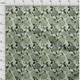 thumbnail image 4 of oneOone Coton Flex Vert Tissu Floral Rétro Robe Tissu Tissu Imprimé par la Cour 40 Pouces de Large, 4 of 5