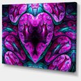 thumbnail image 2 of Cœur Mystique Froid Violet - Impression d'Art Floral sur Toile, 2 of 4