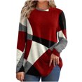 thumbnail image 2 of TIMIFIS Women’s Long Sleeve T Shirts Slim Fit Tops Scoop Neck Ribbed Knit Shirts, 2 of 6
