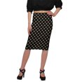 thumbnail image 1 of Moomaya Jupe Imprimée Longueur Genou pour Femmes Grande Taille Jupe en Poly Spandex, 1 of 6