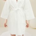 thumbnail image 3 of CRAFTHROU 6 Pcs Absorbent Body Wrap Towel Disposable Robe Spa Wrap for Beauty Salon Sauna Relaxation, 3 of 8