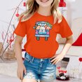 thumbnail image 2 of TZEWGL Tees For Child Cartoon Printed Round Neck Short Petal Sleeved Clothing For Infnants size 6-7T, 2 of 4