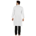 thumbnail image 4 of Atasi Ensemble Kurta-Pyjama Indien Uni pour Hommes Col Mandarin Kurta Décontracté Longue Tenue, 4 of 7