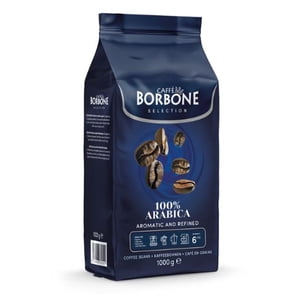 Caffe Borbone 100% Arabica 1 Kg sac de grains de café entiers - (Intensité 6/10)
