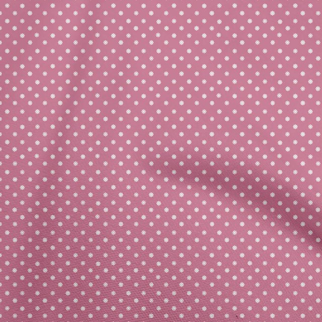 oneOone Polyester Spandex Pink Fabric Floral Fabric For Sewing Printed Craft Fabric By The Yard 56 Inch Wide