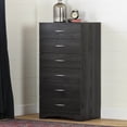 thumbnail image 1 of Commode 6 tiroirs pour Adulte, fini Chêne gris, collection Step One de Meubles South Shore, 1 of 11