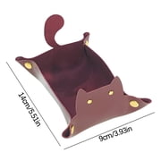 Creative Cartoon Debris Tray Folding Storage Box In Living Room Leather Porch Key Storage Box