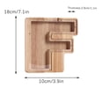 thumbnail image 1 of Agiferg Personalized Wooden Name Money Box Wooden Deposit Box Twenty Six English Letters, 1 of 6
