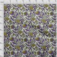 thumbnail image 4 of oneOone Silk Tabby Violet Fabric Asian Floral Craft Projects Decor Fabric Printed By The Yard 42 Inch Wide, 4 of 5