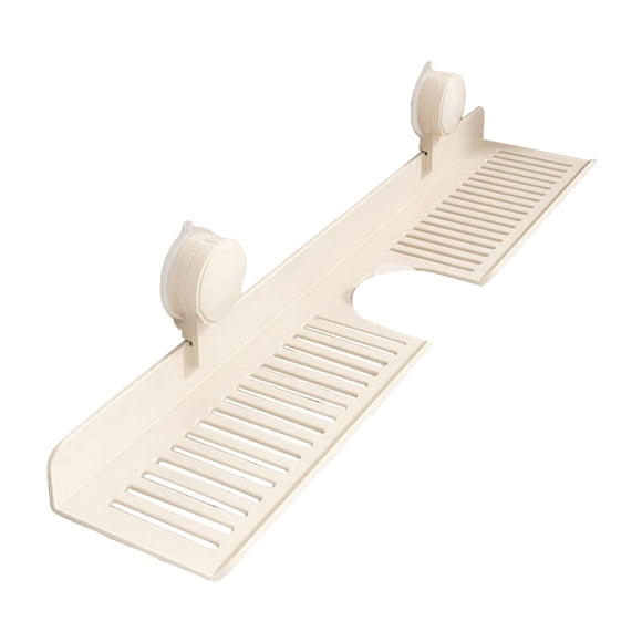 Organisateur de Rangement à Étagère pour Salle de Bain et Cuisine - Étagère Murale à Ventouse au-Dessus du Robinet, Organisateur de Robinet Amovible, Alliage Robuste, Espace Pratique