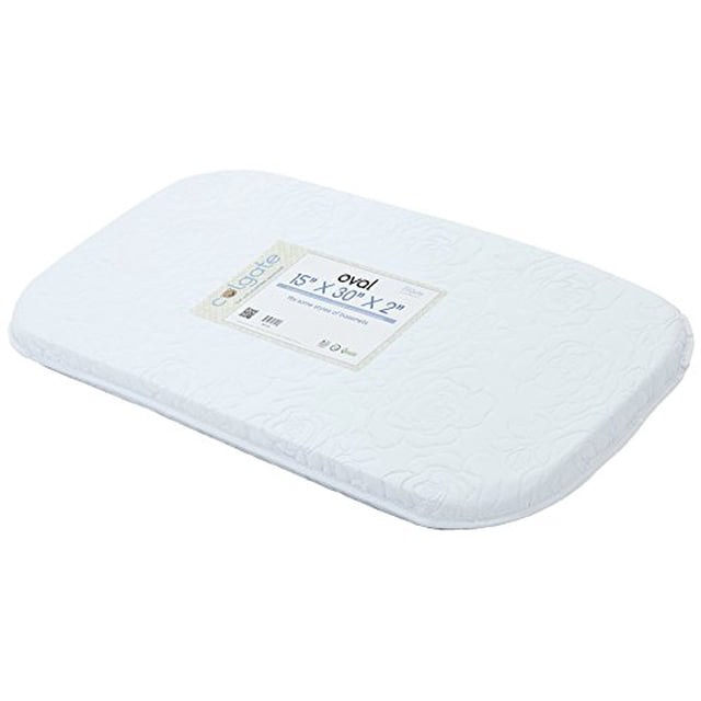 Bassinet/Cradle Mattress by Colgate Mattress | Waterproof & Non-Toxic | GREENGUARD Gold Certified | 15" X 30" X 2" | Rounded Corners