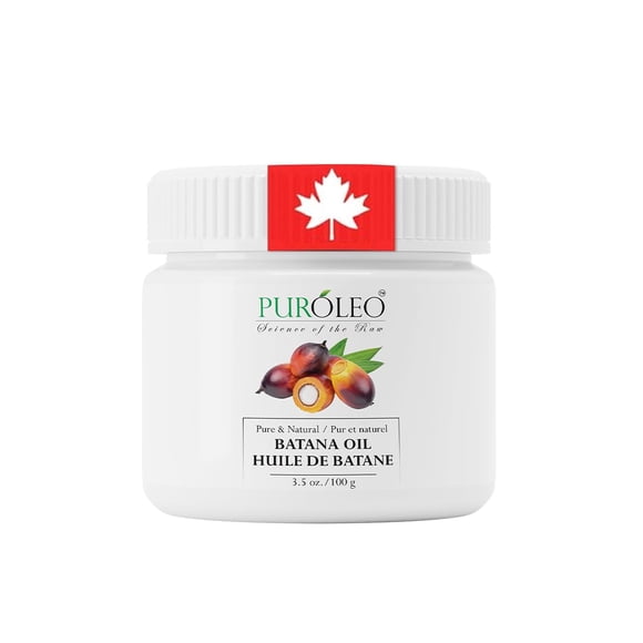 Puroleo Batana Oil for Hair (Packed in Canada) - Batana Butter 100 g/3.5 Oz - Deeply Nourishing & Revitalizing Hair & Skin Care