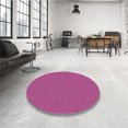 thumbnail image 4 of Ahgly Company Tapis d'Intérieur Ronds Transitionnels Lavables à la Machine, Violet Moyen Rouge Rose, 7 Pieds Rond, 4 of 7