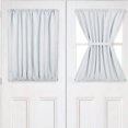 thumbnail image 3 of DOLITY Panneau de Rideau pour Porte-Fenêtre - L54"Xh40 Pouces - Assombrissement de Pièce - Blanc - Simple, 3 of 4