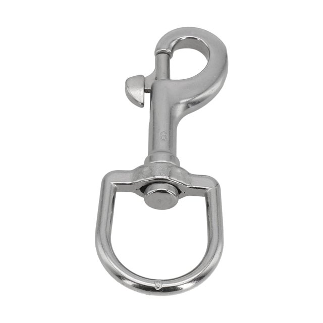 Stainless Steel Swivel Eye Bolt Snap Spring Hook for Scuba Diving Pet leash Flag