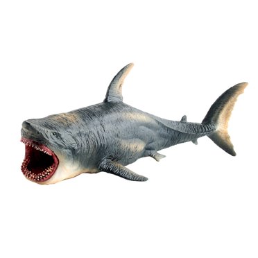 Miangastore 1Pc Simulated White Shark Model Toys Creative Marine Animal Model Toys Plastic Stuffed Cotton Shark Toy Oversized Lifelike Shark Model Toys for Kids Child Playing
