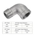 thumbnail image 4 of Unique Bargains 1/2 NPT Male to Female Thread Elbow Pipe Fitting 304 Stainless Steel 2 Count, 4 of 5