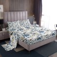 thumbnail image 1 of Erosebridal Chic Bird Print Sheet Set Queen, Retro Floral Bedding Sets Queen Size, Spring Garden Scene Room Decorative, Ultra Soft 4-Piece, 1 of 6
