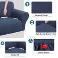 thumbnail image 4 of PiccoCasa Housse Extensible pour Sofa, Lavable, Housses de Meubles pour Chiens, Bleu Marine, Petit, 4 of 7