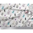 thumbnail image 2 of Soimoi Polyester Crepe Fabric Ghost,Skull & Witch Halloween Print Sewing Fabric Yard 42 Inch Wide, 2 of 3