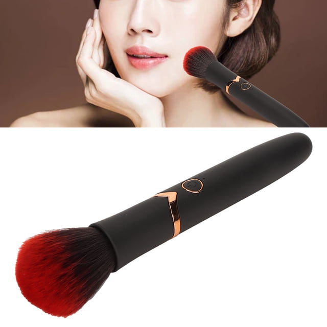 Electric Makeup Brush,USB Rechargeable Massage Makeup Brush For Blending,Contouring,Highlight,10 Gears Vibration Adjustable