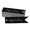 thumbnail image 1 of Inkdotpot Happy Birthday Bottle Tag Real Rose Gold Foil Favor Hang Tags Pack Of 100, 1 of 6