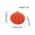 thumbnail image 2 of Desktop Decor Mini Knit Pumpkins Set Of 5 Autumn Bowl Filler Decorative Pumpkins For Table Orange Tiered Tray Decor Hostess Gift For Thanksgiving Coffee Table Fall, 2 of 3