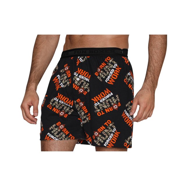 Men's' Underwear Fun Print Briefs Adult Boxer Shorts