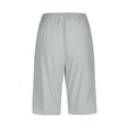 thumbnail image 5 of Timegard Womens Plus Size Shorts Elastic Waisted Drawstring Lightweight Casual Knee Length Shorts with Pockets, 5 of 5