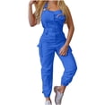 thumbnail image 1 of Leutsin Salopette Décontractée pour Femmes Sans Manches une-Pièce Bretelles Leggings Combinaisons, 1 of 8