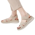 thumbnail image 1 of IUJSOY Walking Sandals for Women Lightweight Mesh Open Toe Comfort Footbed Platform Beach Shoes, 1 of 7