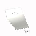 thumbnail image 3 of serony Stainless Steel Cake Scraper Cream Icing Smoothers Teeth Edge Cakes Decorating Sugar Craft Baking Accessory Household Tools 9.5*6.8cm Type 5, 3 of 9