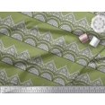 thumbnail image 2 of Soimoi Silk Fabric Leaves & Floral Block Print Fabric by The Yard 42 Inch Wide, 2 of 3