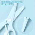 thumbnail image 4 of Back to School Clearance! Childrens DIY Crafts Plastic Scissors Students Do Not Hurt Hands Resilient Scissors Kindergarten Round Head Wrapped Edges To Save Energy Scissors School Supplies, 4 of 8
