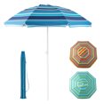 thumbnail image 1 of Gymax Parasol de Plage Portable pour Patio de 6,5 Pi, Ajustable, 1 of 9