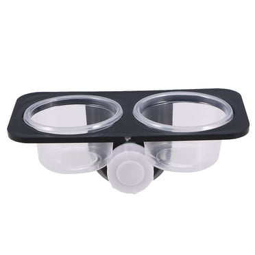 Mangeoire pour Reptiles Bol d'Eau et de Nourriture Contenant Bassin Fournitures d'Alimentation pour Lézard Tortue Gecko Scorpion Centipède (Type à Ventouse)