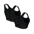 thumbnail image 1 of Clearance Sale! 2025 Bras for Women Push Up Bra Forme Science Bra Posture Correcting Women's Front Closure Posture Wireless Back Support Full Coverage Sports Bra Of 2 Black Xxl, 1 of 8