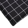 thumbnail image 4 of vidaXL Sun Lounger Cushion Black Check Pattern Oxford Fabric, 4 of 5