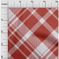 thumbnail image 2 of oneOone Silk Tabby Maroon Fabric Check Craft Projects Decor Fabric Printed By The Yard 42 Inch Wide, 2 of 4