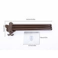 thumbnail image 2 of Hearth & Gear Rotating Towel Rack Swivel Towel Rack 3 Poles Towel Holder 180 Rotation Wall Mounted Punch Bathroom Bath Kitchen Dish Rag Utensil Holder Wardrobe Organizer White Glasses Stand Holder for, 2 of 6