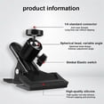 thumbnail image 4 of Guitar Phone Holder, 360 Degree Rotating Phone Mount for Guitar, Adjustable Instrument Phone Clip for Live Streaming, Teaching, and Video Recording, Compatible with Kalimba and Thumb Piano^, 4 of 9