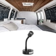 thumbnail image 4 of Lampe de Lecture DEL pour VR, Projecteur de Chevet pour Bateau à Haute Luminosité DC12 à 24V pour Yacht Argent,Noir, 4 of 7