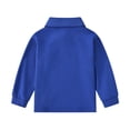 thumbnail image 2 of MIASHUI Chemises d'Uniforme Scolaire pour Garçons et Filles Manches Longues, Bleu Foncé, 9-10 Ans, 2 of 3