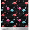 thumbnail image 1 of Soimoi Rayon Fabric Flamingo Bird Print Fabric by Yard 42 Inch Wide, 1 of 3
