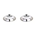 thumbnail image 4 of relayinert Couvercle de Pot en Acier Inoxydable Fiable et Polyvalent pour Cuisiner Robuste et Durable 2Set, 4 of 6