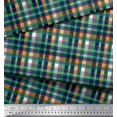 thumbnail image 2 of Soimoi Silk Fabric Plaid Check Print Sewing Fabric Yard 42 Inch Wide, 2 of 3