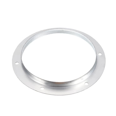 Uxcell 8" Duct Connector Flange Metal Straight Pipe Exhaust Flange Duct Mounting Plate for Heating Cooling Ventilation Galvanized Steel